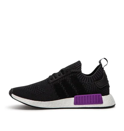 adidas NMD_R1 Primeknit (Schwarz / Lila)