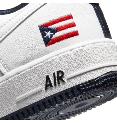 Nike Air Force 1 Low QS 'Puerto Rico' (Weiß / Navy / Rot)