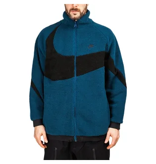 Nike NSW Reversible Swoosh Fullzip (Blau / Schwarz)