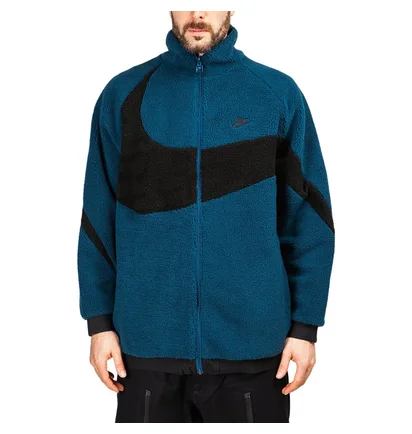 Nike NSW Reversible Swoosh Fullzip (Blau / Schwarz)