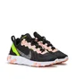 Nike WMNS React Element 55 Premium (Schwarz / Coral / Gelb)