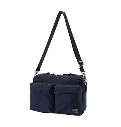 Porter by Yoshida Force Series Shoulder Bag (Navy)