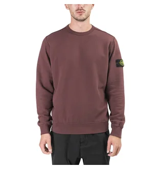 Stone Island Fleece Sweat Shirt (Burgundy)