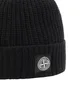 Stone Island Geelong Wool Patch Beanie (Schwarz)