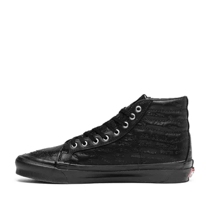 Vans Vault x Jim Goldberg UA OG SK8-Hi LX (Schwarz)