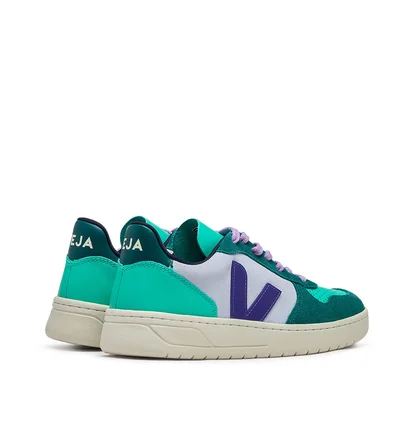 Veja WMNS V-10 Leather (Blau / Weiss)
