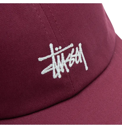 Stüssy Basic Stock Low Pro Cap (Burgund)