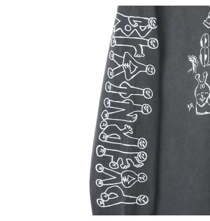 Brain Dead Leon's Girls Longsleeve (Anthrazit)