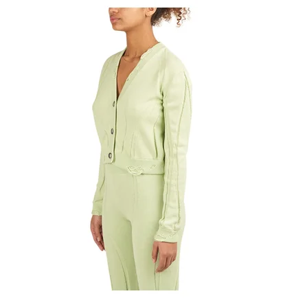 Han Kjobenhavn Cropped Cardigan (Blass Grün)