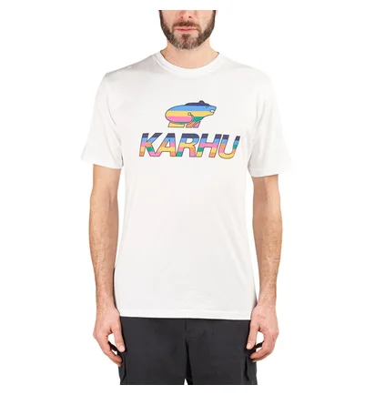 Karhu Team College Big Logo T-Shirt (Weiss / Multi)