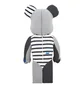Medicom x Loopwheeler 1000% Be@rbrick Toy (Blau / Grau)