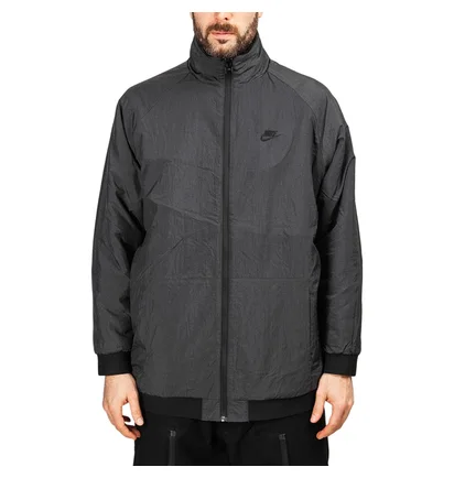 Nike NSW Reversible Swoosh Fullzip Jacket (Schwarz / Grau)