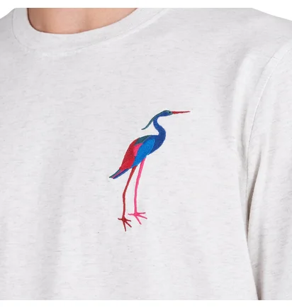 Parra The Common Crane T-Shirt (Grau)