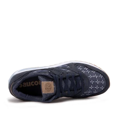 Saucony x UP THERE GRID 8000 'SASHIKO' (Navy)