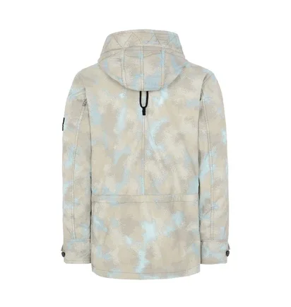 Stone Island Camo Dévoré Watro-TC Jacket (Beige / Grau)