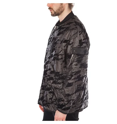 Stone Island Shadow Project Padded Bomber Jacket Lucid Flock (Schwarz)