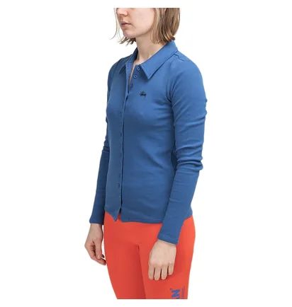 Stüssy WMNS Maya Button Down Longsleeve (Blau)