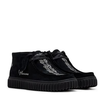 Clarks Originals x Pleasures Torhill Woven (Schwarz / Weiss)