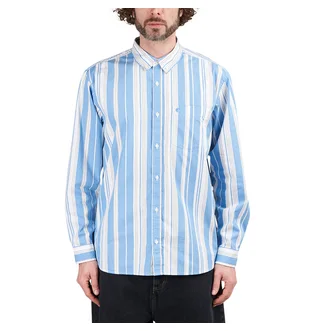Carhartt WIP L/S Romero Shirt (Blau / Weiß)