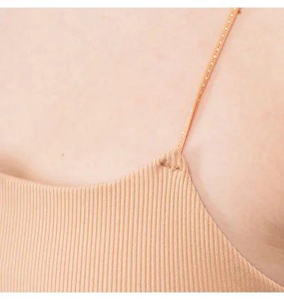 Nike WMNS Yoga Luxe Strappy Cami Top (Pfirsich)
