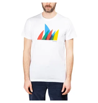 Norse Projects Niels Spinnaker Logo T-Shirt (Weiß)