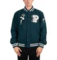 Parra Cloudy Star Varsity Jacket (Grün / Schwarz)