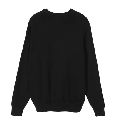Stüssy Curly S Sweater (Schwarz / Weiß)