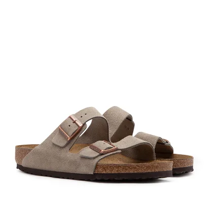 Birkenstock Arizona Soft Footbed Suede (Taupe)