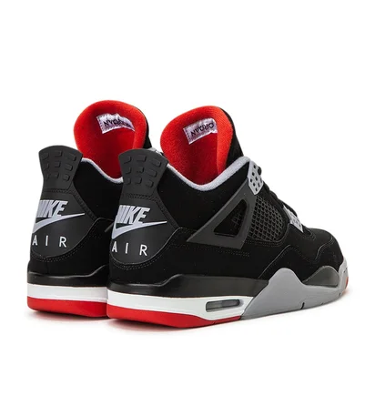 Air Jordan 4 Retro 'Black Cement' (Schwarz / Rot)
