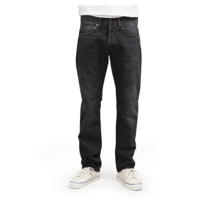 Edwin ED-55 Red Selvage Black Denim (Schwarz)