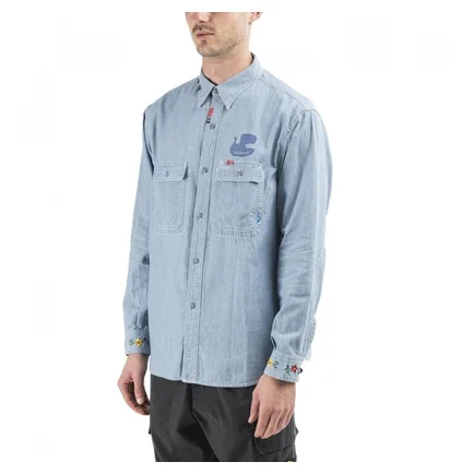Liberaiders Peace Chambray Shirt (Hellblau)