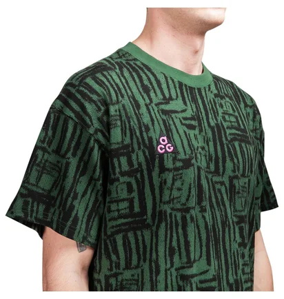Nike ACG AOP T-Shirt (Schwarz / Grün)