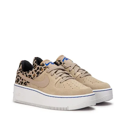 Nike WMNS Air Force 1 Sage Low PRM 'Leopard' (Beige)
