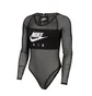 Nike WMNS Long-Sleeve Mesh Bodysuit (Schwarz)