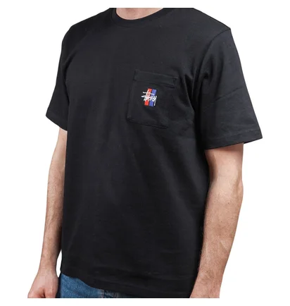 Stüssy 2 Bar Stock Crew (Schwarz)
