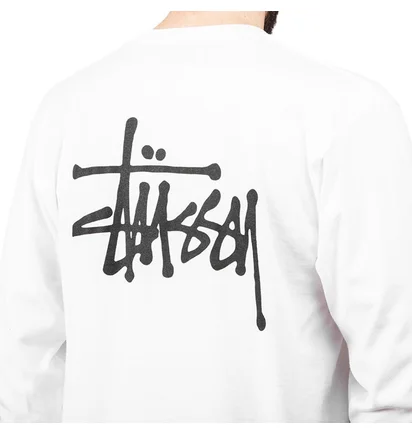 Stüssy Basic Stüssy L/S Tee (Weiß)