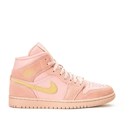 Air Jordan 1 Mid SE 'Coral Stardust' (Rosa / Gold)