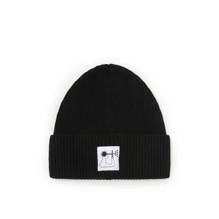 Norse Projects x Geoff McFetridge Rib Beanie (Schwarz)