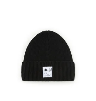 Norse Projects x Geoff McFetridge Rib Beanie (Schwarz)
