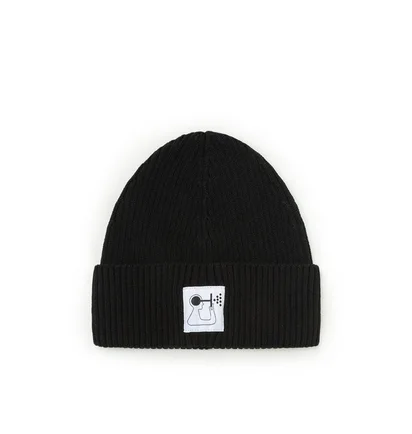 Norse Projects x Geoff McFetridge Rib Beanie (Schwarz)