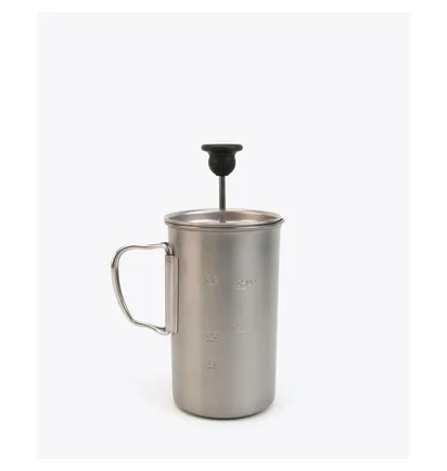 Snow Peak Titanium French Press (Silber)