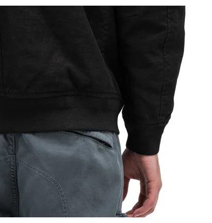 Stone Island 'Ghost Piece' Diagonal Wool Pullover (Schwarz)