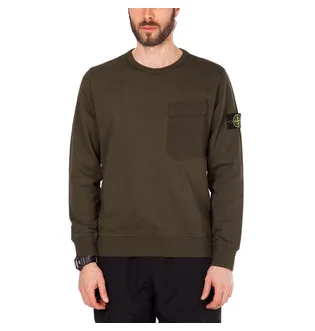 Stone Island Sweat Shirt Crewneck (Militärgrün)