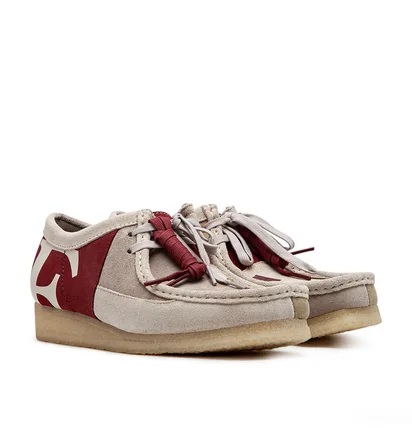Clarks x Franck Pellegrino Wallabee Combi (Rot)