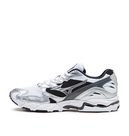 Mizuno Wave Rider 10 (Weiß / Silber / Schwarz)