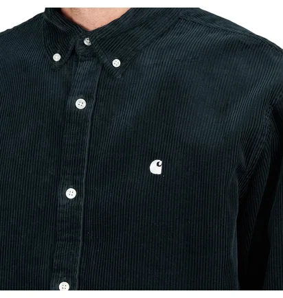 Carhartt WIP L/S Madison Cord Shirt (Dunkel Grün)