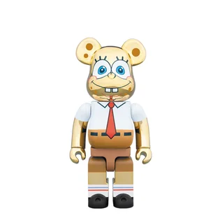 Medicom 100% + 400% Spongebob Gold Chrome Be@rbrick Toy