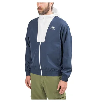 New Balance Athletics Full Zip Jacket (Navy / Weiß)