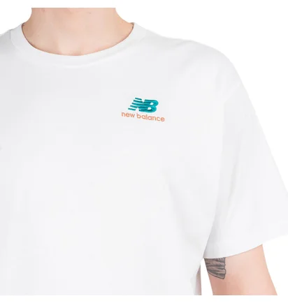 New Balance Essentials Embroidered T-Shirt (Weiß)