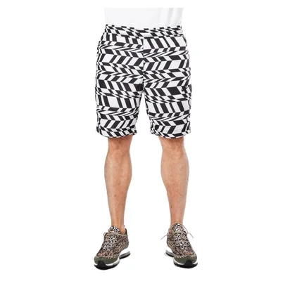 Nike NSW Printed Swoosh Woven Shorts (Weiß / Schwarz)
